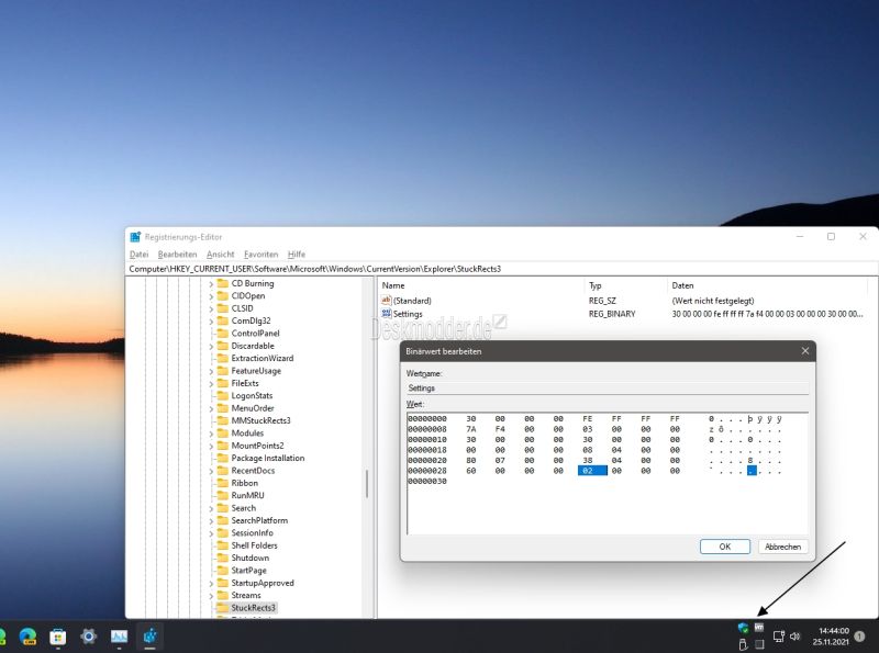Datei:Windows 11 Taskleiste Icons im Info Bereich stapeln.jpg