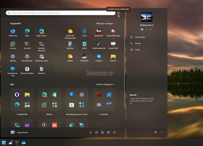 Datei:Windows 11 Das neue Startmenue die einzelnen Einstellungen 002.jpg