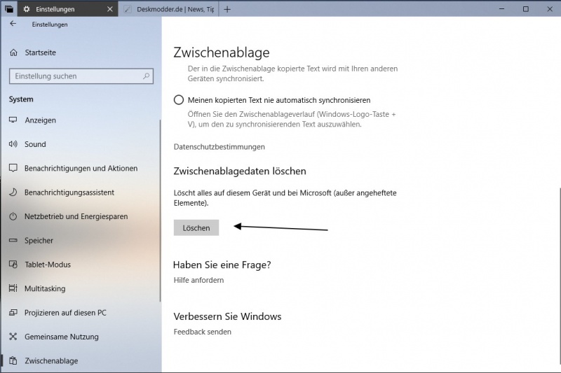 Datei:Zwischenablage Synchronisation aktivieren deaktivieren Windows 10 4.jpg
