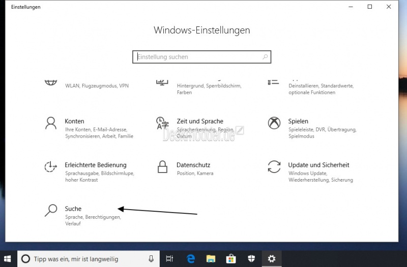 Datei:Einstellungen Suche Windows 10.jpg