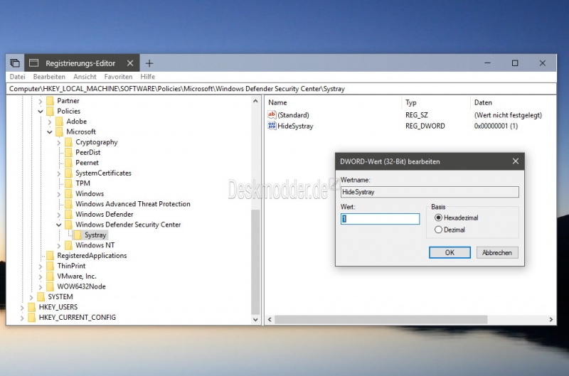 Datei:Windows Sicherheit Icon im Systray deaktivieren Windows 10 -2.jpg