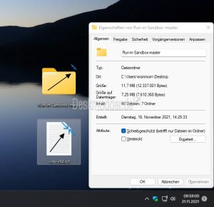 Blauen Doppelpfeil entfernen Windows 11 001.jpg