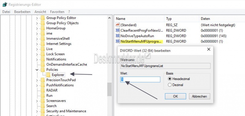 Datei:Meistverwendet-entfernen-startmenue-windows-10-1.jpg