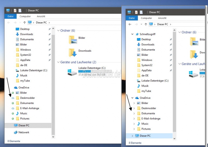Datei:Onedrive Icons in der Navigationsleiste entfernen Windows 10.jpg