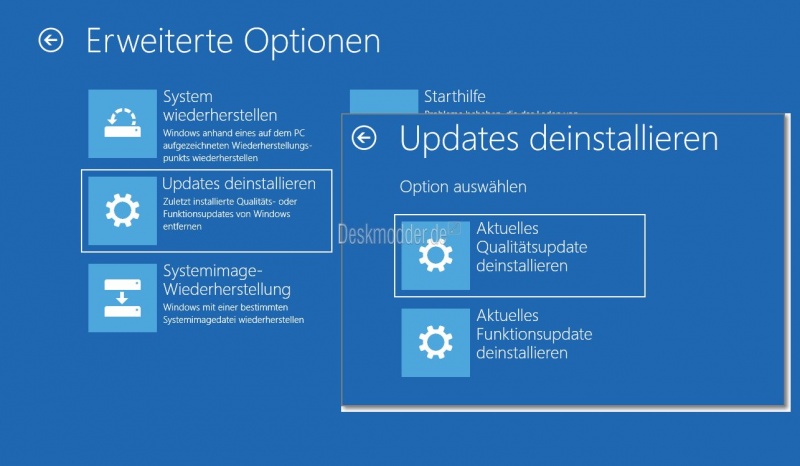 Datei:Windows Update deinstallieren ueber erweiterten Start.jpg